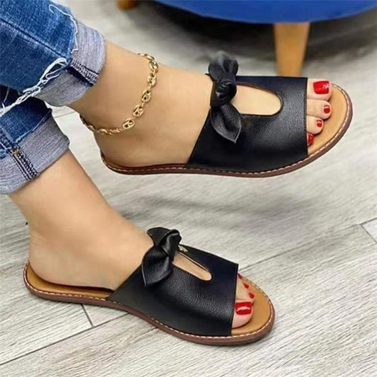 Bowknot Comfy Buckle Sandals