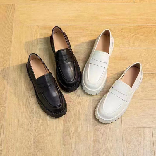 Casual British Style Platform Loafers