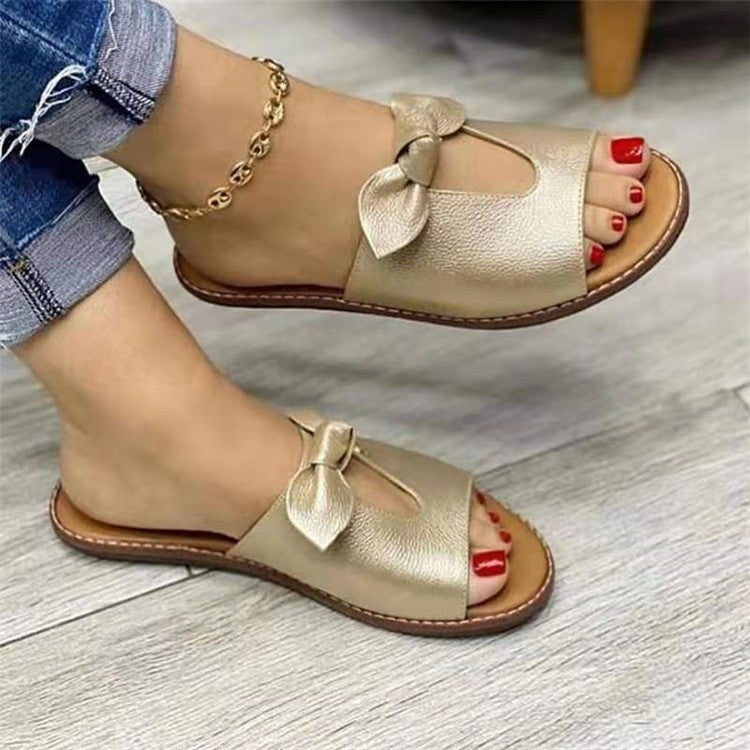 Bowknot Comfy Buckle Sandals