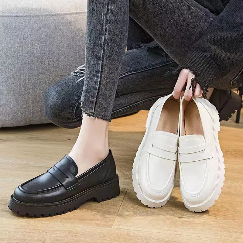 Casual British Style Platform Loafers