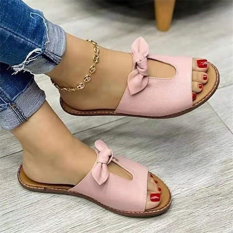 Bowknot Comfy Buckle Sandals