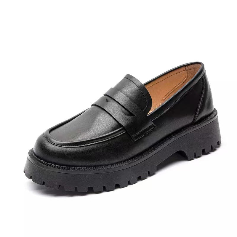 Casual British Style Platform Loafers