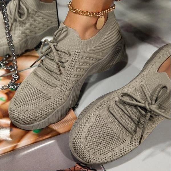 Lightweight Mesh Lace Up Sneakers