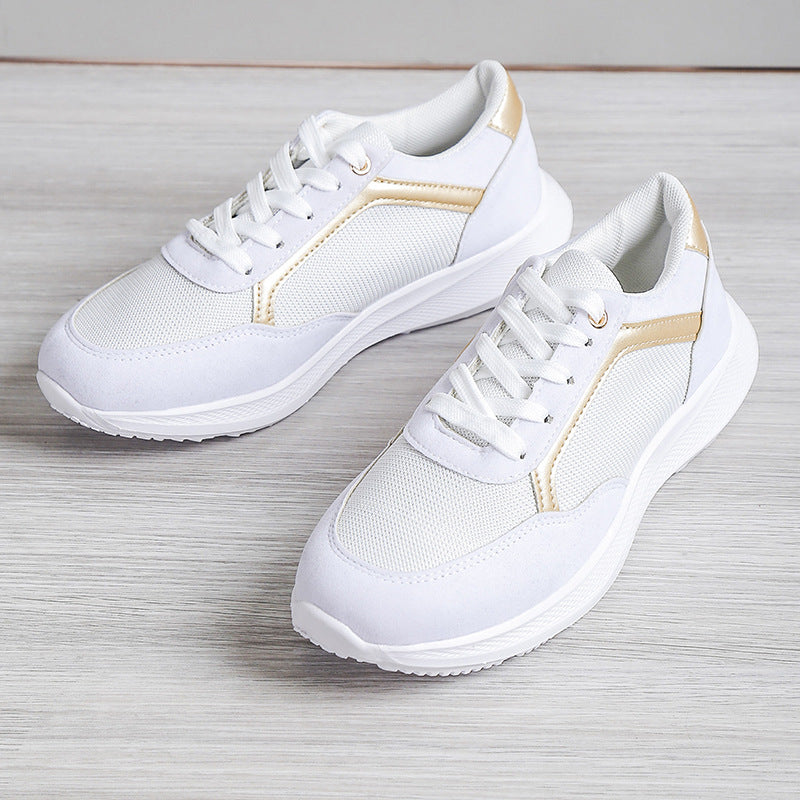 Casual Lace-up Color Matching Sneakers