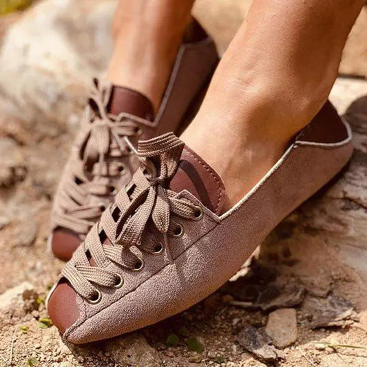 Fresh Cross-strap Flat Shoes