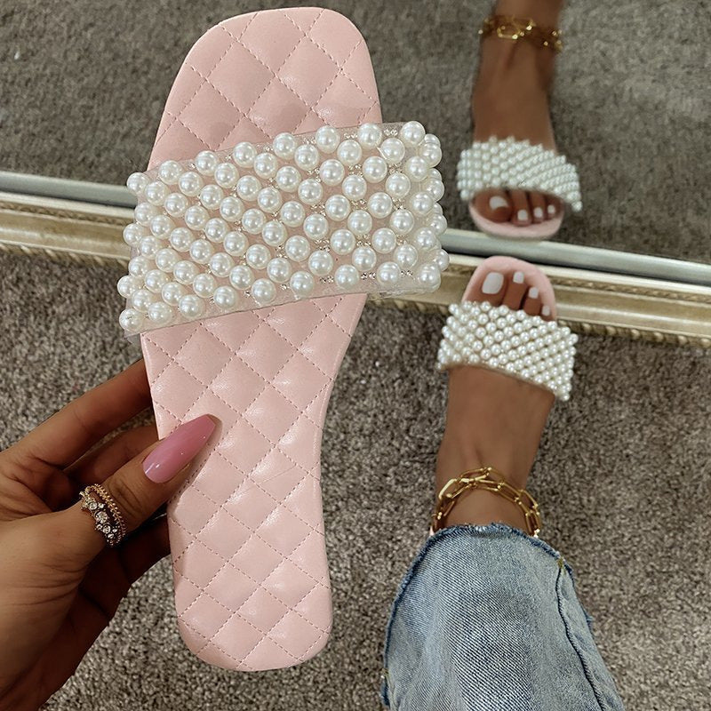 Summer Flat Pearl Beach Slippers