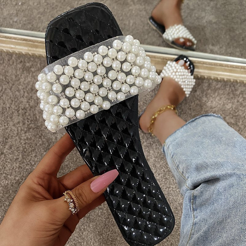 Summer Flat Pearl Beach Slippers