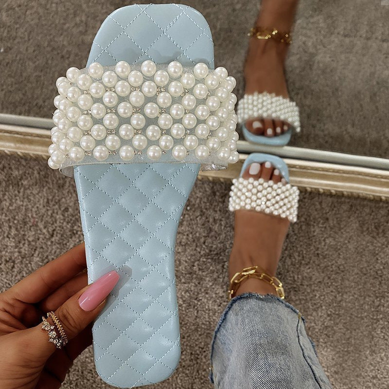 Summer Flat Pearl Beach Slippers