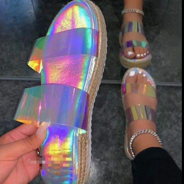 Crystal Transparent Hemp Slippers