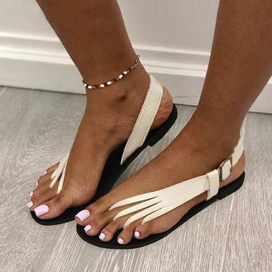 Summer Side Empty Flat Sandals