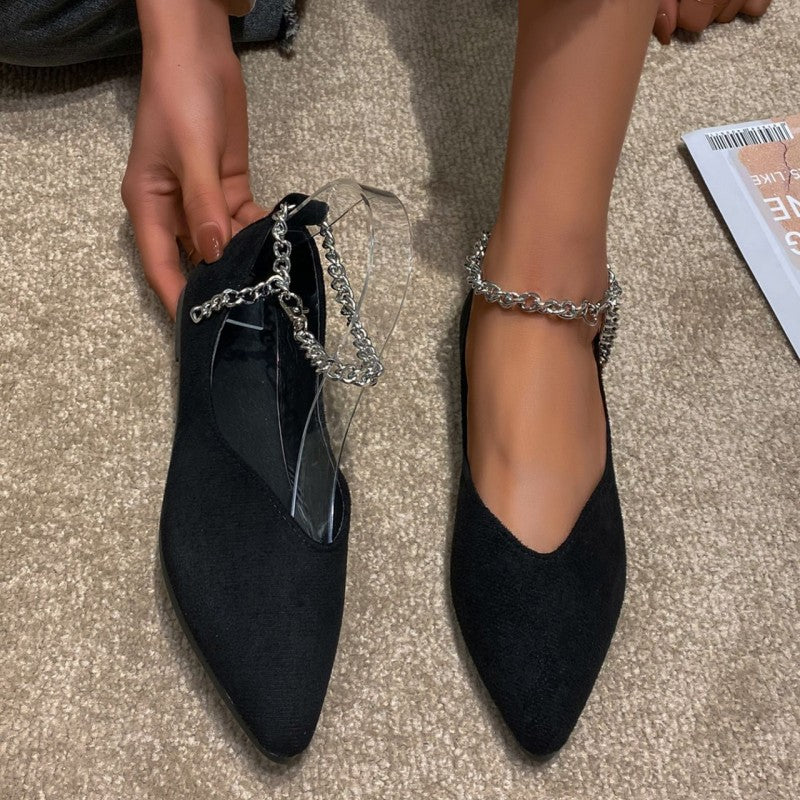 Chain Sexy Pointed Toe Sandals